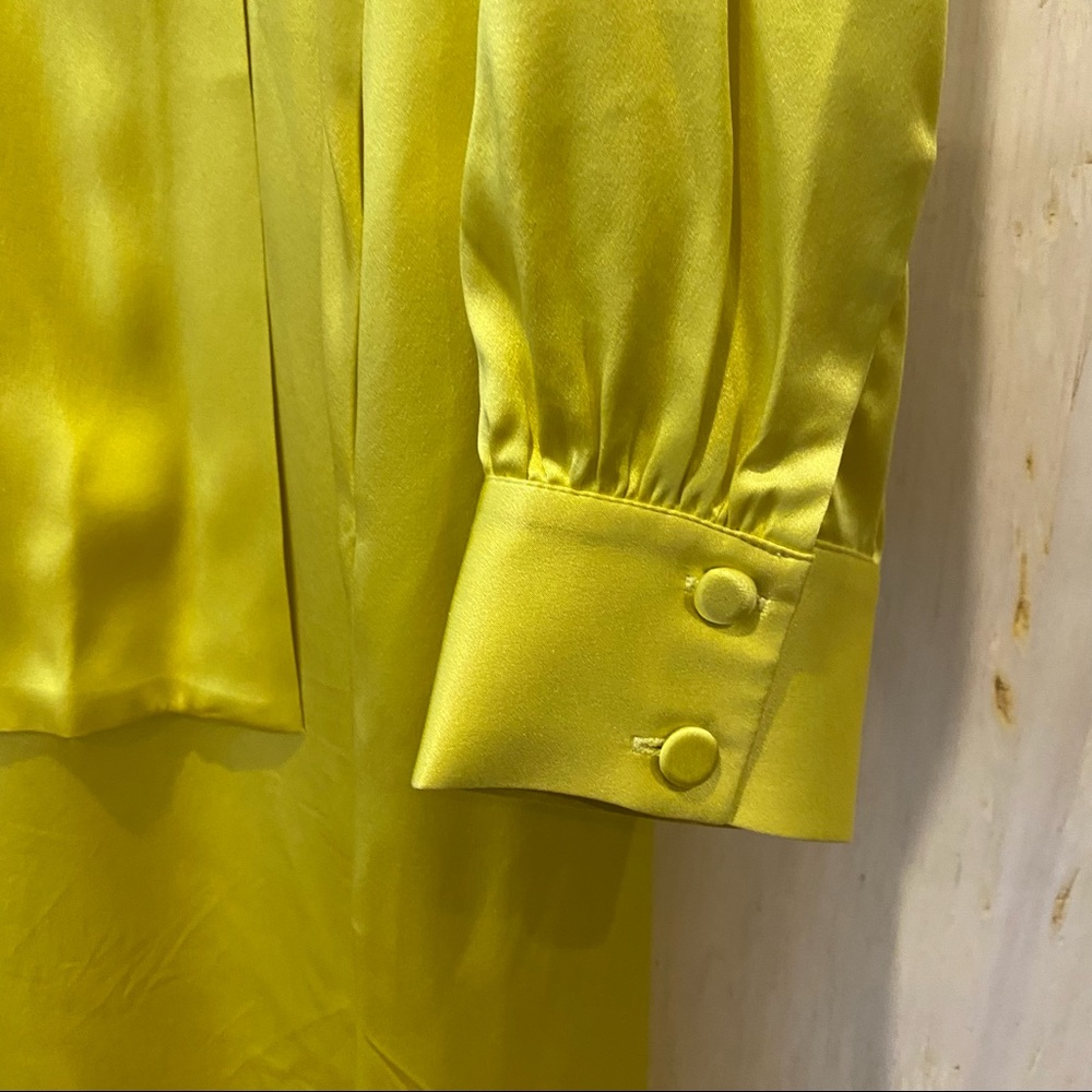 Saks Potts Yellow Silk Dress 🌼🌼🌼 - Picture 9 of 10